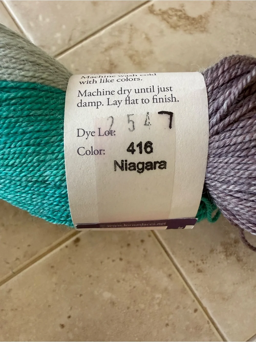 Lorna's Laces Hand-Dyed Yarn - Niagara Teal & Gray